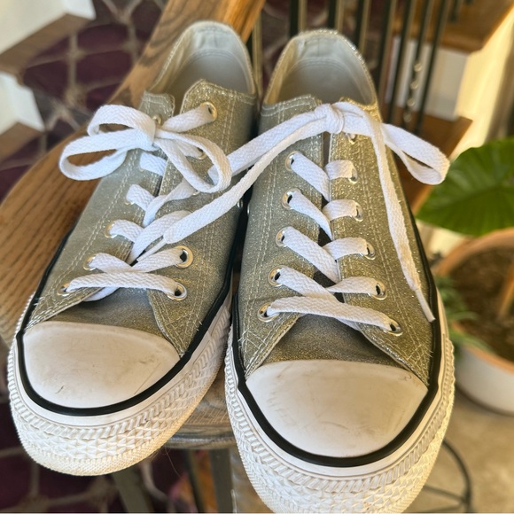 Chuck Taylor converse All-Stars sparkle party low top  very good condition 8.5 - Picture 12 of 13